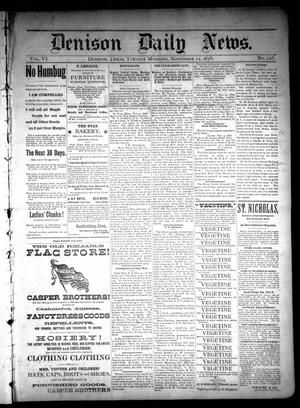 Denison Daily News. (Denison, Tex.), Vol. 6, No. 224, Ed. 1 Tuesday, November 12, 1878