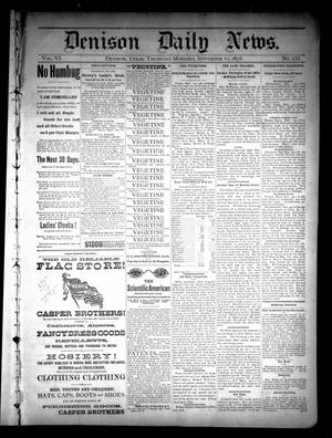 Denison Daily News. (Denison, Tex.), Vol. 6, No. 233, Ed. 1 Thursday, November 21, 1878