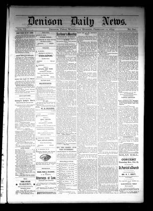 Denison Daily News. (Denison, Tex.), Vol. 6, No. 300, Ed. 1 Wednesday, February 12, 1879
