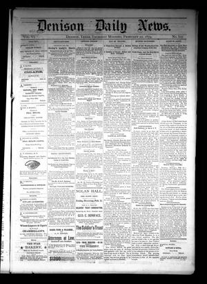 Denison Daily News. (Denison, Tex.), Vol. 6, No. 307, Ed. 1 Thursday, February 20, 1879
