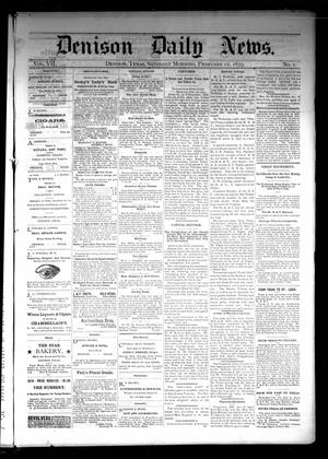 Denison Daily News. (Denison, Tex.), Vol. 7, No. 1, Ed. 1 Saturday, February 22, 1879
