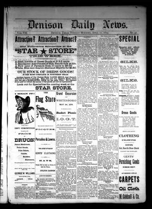 Denison Daily News. (Denison, Tex.), Vol. 7, No. 42, Ed. 1 Tuesday, April 22, 1879