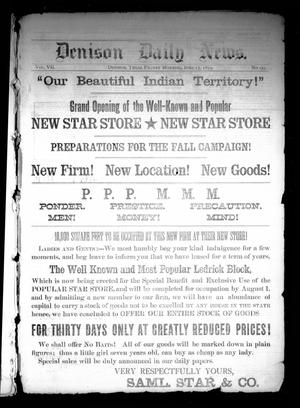 Denison Daily News. (Denison, Tex.), Vol. 7, No. 99, Ed. 1 Friday, June 27, 1879