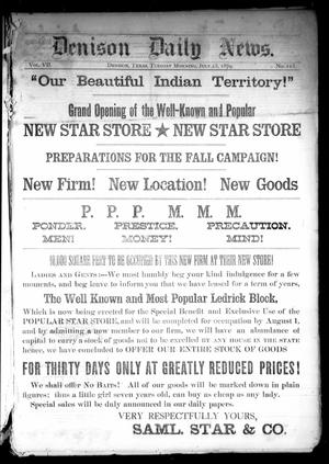 Denison Daily News. (Denison, Tex.), Vol. 7, No. 113, Ed. 1 Tuesday, July 15, 1879