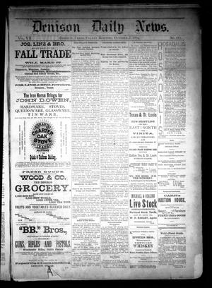 Denison Daily News. (Denison, Tex.), Vol. 7, No. 182, Ed. 1 Friday, October 3, 1879