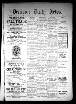 Denison Daily News. (Denison, Tex.), Vol. 7, No. 190, Ed. 1 Saturday, October 11, 1879
