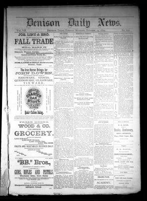 Denison Daily News. (Denison, Tex.), Vol. 7, No. 192, Ed. 1 Tuesday, October 14, 1879