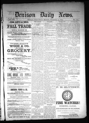 Denison Daily News. (Denison, Tex.), Vol. 7, No. 219, Ed. 1 Friday, November 14, 1879