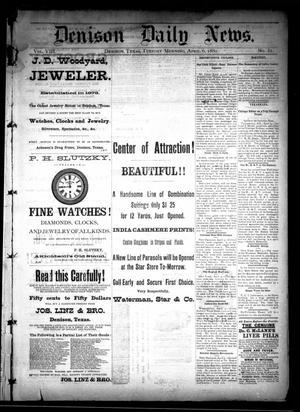 Denison Daily News. (Denison, Tex.), Vol. 8, No. 37, Ed. 1 Tuesday, April 6, 1880