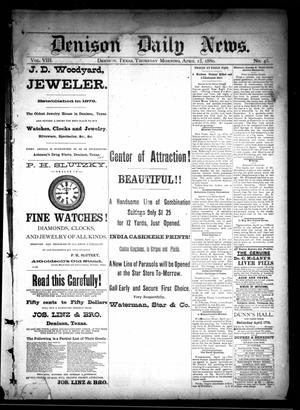 Denison Daily News. (Denison, Tex.), Vol. 8, No. 45, Ed. 1 Thursday, April 15, 1880