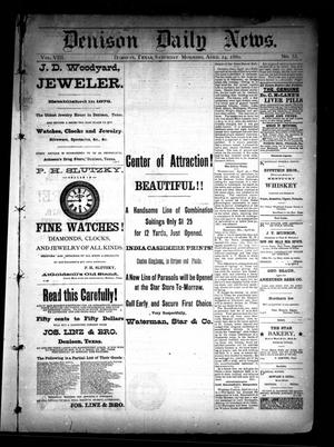 Denison Daily News. (Denison, Tex.), Vol. 8, No. 53, Ed. 1 Saturday, April 24, 1880