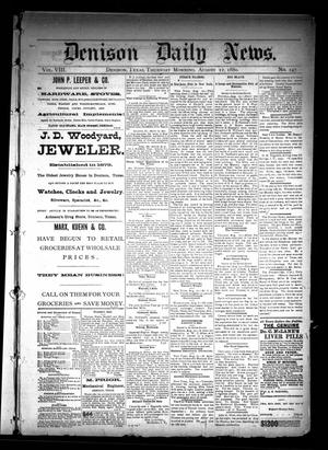 Denison Daily News. (Denison, Tex.), Vol. 8, No. 147, Ed. 1 Thursday, August 12, 1880