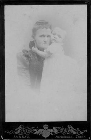 [Mary Jane Davis with an infant. ]