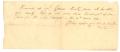 Primary view of [Receipt from J.W. Cox to Jesse Grimes for property tax, 1849]