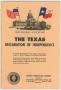 Thumbnail image of item number 1 in: '"The Texas Declaration of Independence"'.