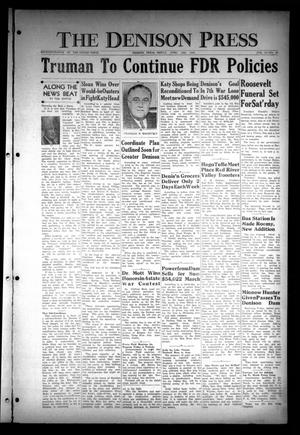 The Denison Press (Denison, Tex.), Vol. 16, No. 43, Ed. 1 Friday, April 13, 1945