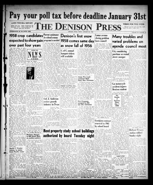 The Denison Press (Denison, Tex.), Vol. 29, No. 31, Ed. 1 Friday, January 24, 1958