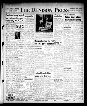 The Denison Press (Denison, Tex.), Vol. 31, No. 21, Ed. 1 Friday, November 21, 1958