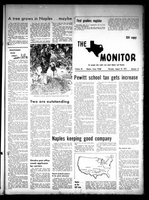 Primary view of object titled 'The Naples Monitor (Naples, Tex.), Vol. 85, No. 51, Ed. 1 Thursday, August 10, 1972'.