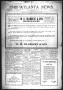 Thumbnail image of item number 1 in: 'The Atlanta News. (Atlanta, Tex.), Vol. 9, No. 10, Ed. 1 Thursday, October 22, 1908'.