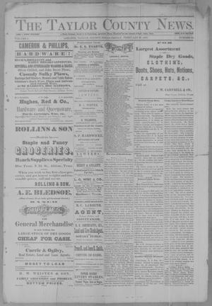 Primary view of The Taylor County News. (Abilene, Tex.), Vol. 2, No. 50, Ed. 1 Friday, February 25, 1887