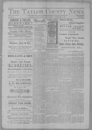 The Taylor County News. (Abilene, Tex.), Vol. 3, No. 27, Ed. 1 Friday, September 16, 1887