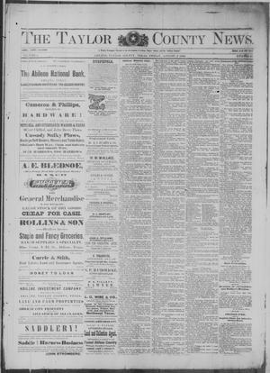 The Taylor County News. (Abilene, Tex.), Vol. 4, No. 21, Ed. 1 Monday, August 13, 1888