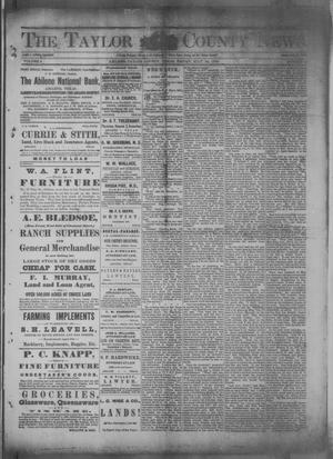 The Taylor County News. (Abilene, Tex.), Vol. 5, No. 11, Ed. 1 Friday, May 24, 1889
