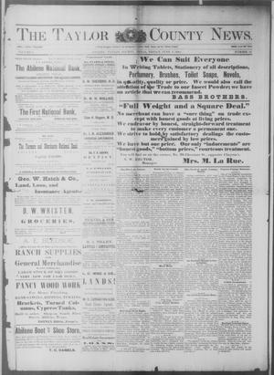 The Taylor County News. (Abilene, Tex.), Vol. 6, No. 15, Ed. 1 Friday, June 6, 1890