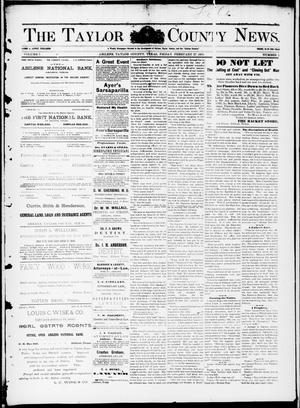 The Taylor County News. (Abilene, Tex.), Vol. 7, No. 1, Ed. 1 Friday, February 27, 1891