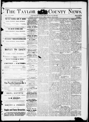 Primary view of object titled 'The Taylor County News. (Abilene, Tex.), Vol. 8, No. 1, Ed. 1 Friday, February 26, 1892'.