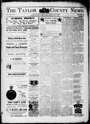 The Taylor County News. (Abilene, Tex.), Vol. 10, No. 33, Ed. 1 Friday, October 5, 1894