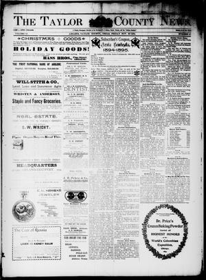 The Taylor County News. (Abilene, Tex.), Vol. 10, No. 41, Ed. 1 Friday, November 30, 1894