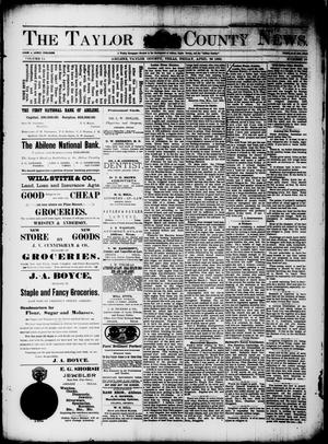 The Taylor County News. (Abilene, Tex.), Vol. 11, No. 10, Ed. 1 Friday, April 26, 1895