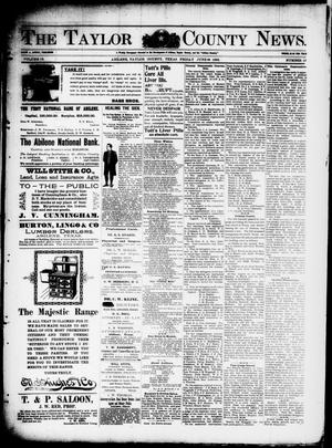 Primary view of object titled 'The Taylor County News. (Abilene, Tex.), Vol. 12, No. 19, Ed. 1 Friday, June 19, 1896'.
