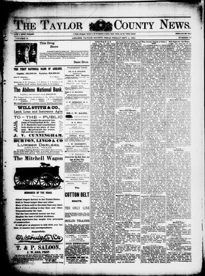 Primary view of object titled 'The Taylor County News. (Abilene, Tex.), Vol. 12, No. 30, Ed. 1 Friday, September 4, 1896'.