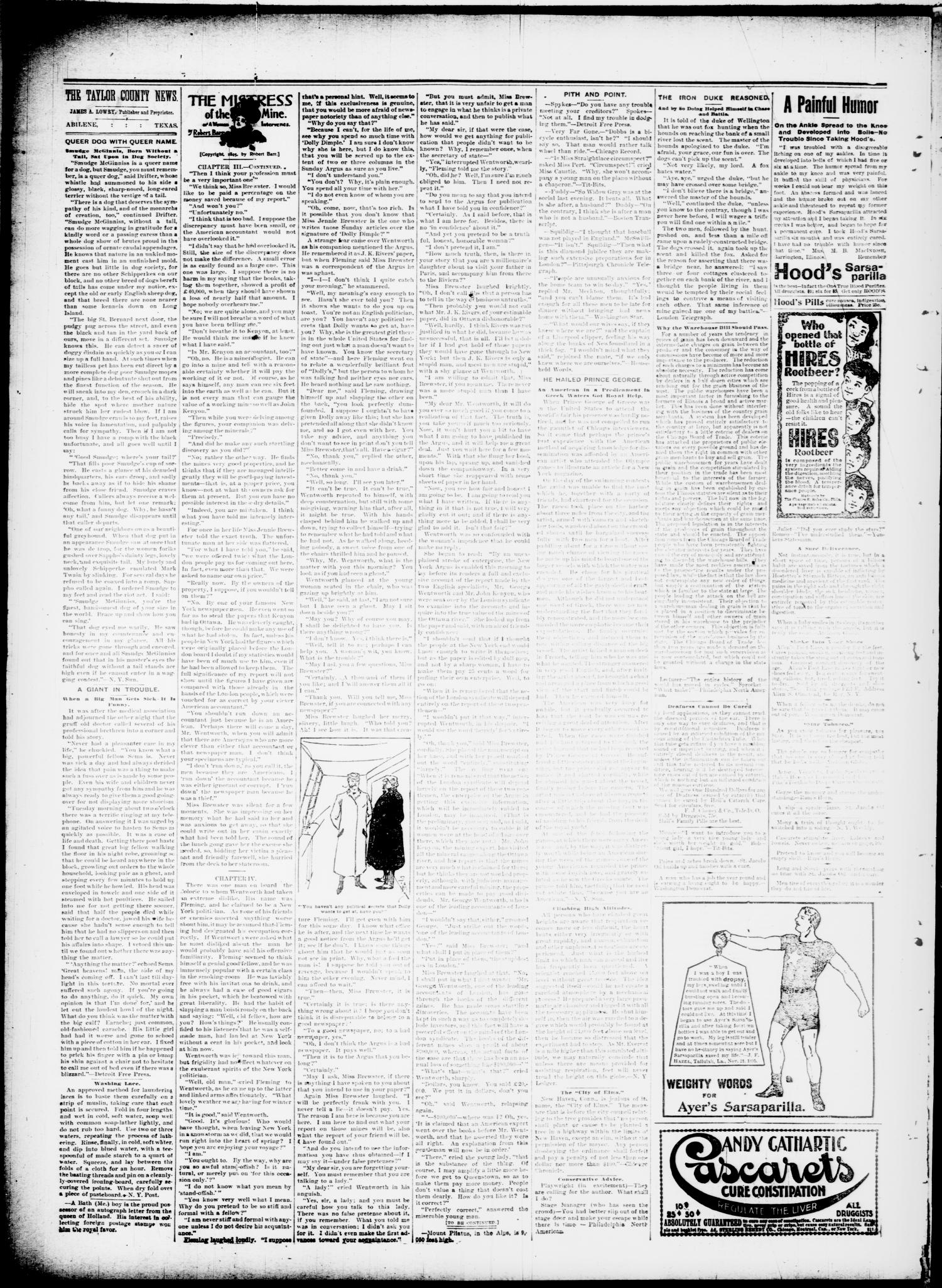 The Taylor County News. (Abilene, Tex.), Vol. 13, No. 21, Ed. 1 Friday, July 2, 1897
                                                
                                                    [Sequence #]: 2 of 6
                                                