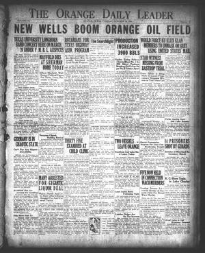 The Orange Daily Leader (Orange, Tex.), Vol. 9, No. 19, Ed. 1 Tuesday, January 23, 1923