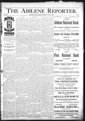 Primary view of object titled 'The Abilene Reporter. (Abilene, Tex.), Vol. 8, No. 24, Ed. 1 Friday, June 14, 1889'.