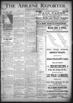 The Abilene Reporter. (Abilene, Tex.), Vol. 8, No. 41, Ed. 1 Friday, October 11, 1889