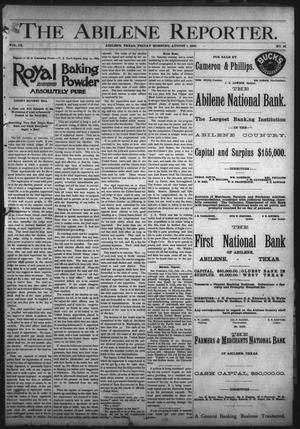 The Abilene Reporter. (Abilene, Tex.), Vol. 9, No. 31, Ed. 1 Friday, August 1, 1890