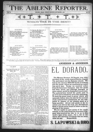 The Abilene Reporter. (Abilene, Tex.), Vol. 10, No. 36, Ed. 1 Friday, September 4, 1891