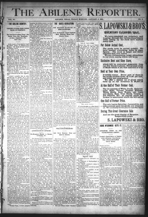 The Abilene Reporter. (Abilene, Tex.), Vol. 11, No. 2, Ed. 1 Friday, January 8, 1892