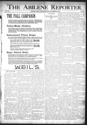 The Abilene Reporter. (Abilene, Tex.), Vol. 11, No. 39, Ed. 1 Friday, September 23, 1892