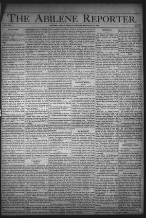 Primary view of object titled 'The Abilene Reporter. (Abilene, Tex.), Vol. 12, No. 7, Ed. 1 Friday, February 17, 1893'.