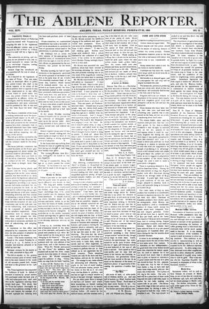 The Abilene Reporter. (Abilene, Tex.), Vol. 14, No. 11, Ed. 1 Friday, February 22, 1895