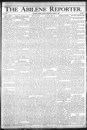 Primary view of object titled 'The Abilene Reporter. (Abilene, Tex.), Vol. 14, No. 12, Ed. 1 Friday, March 1, 1895'.