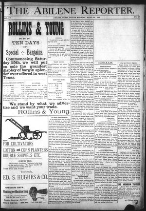 The Abilene Reporter. (Abilene, Tex.), Vol. 15, No. 20, Ed. 1 Friday, April 24, 1896