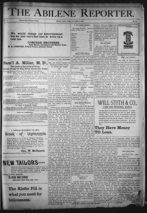 The Abilene Reporter. (Abilene, Tex.), Vol. 17, No. 43, Ed. 1 Friday, November 4, 1898