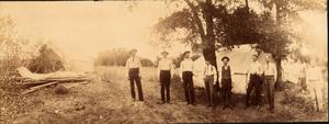Primary view of object titled 'Railroad Survey Crew in Camp, c. 1902'.